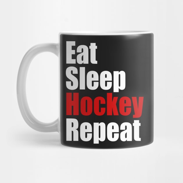 Eat Sleep Hockey Repeat by fromherotozero